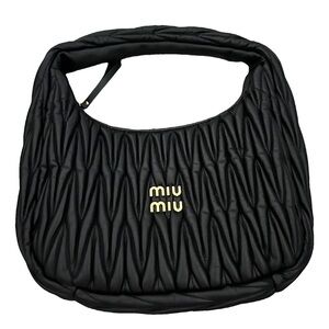 Miu Miu Black Quilted Wander Women's Bag